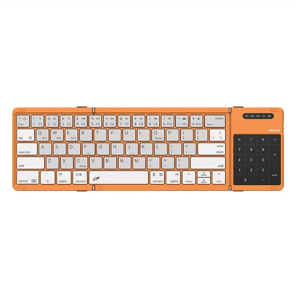 Nillkin Cube Pocket foldable Bluetooth keyboard with touchpad in Sunset Orange