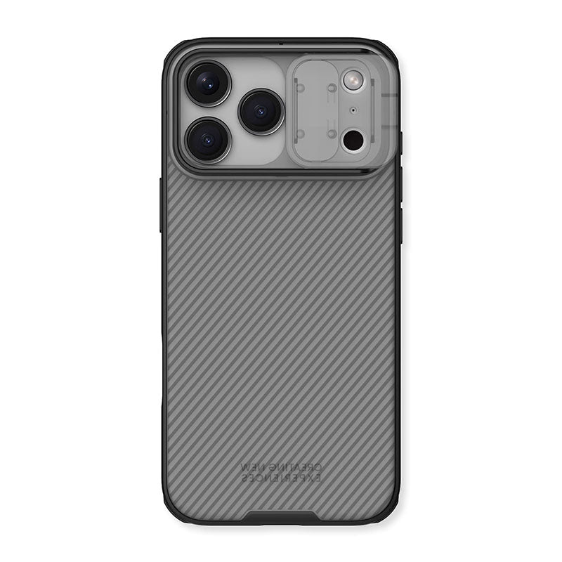 Nillkin CamShield Pro Case for iPhone 18 Pro Max, Translucent Black