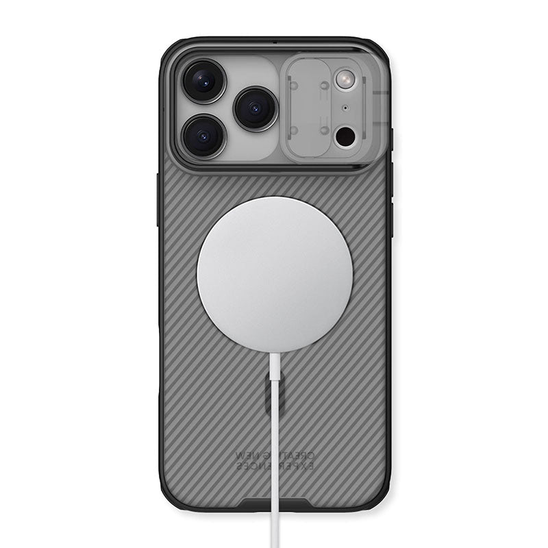 Nillkin MagSafe Compatible CamShield Pro Case for iPhone 18 Pro Max, Translucent Black