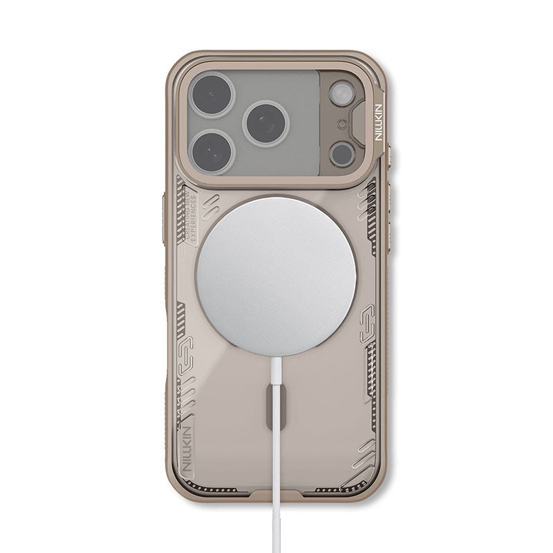 Nillkin Iceblade CamProp MagSafe-compatible case, iPhone 17 Pro, Brown