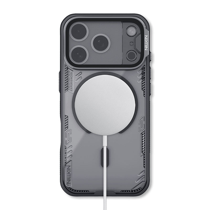 Nillkin MagSafe Compatible Iceblade CamProp Case with Transparent Camera Cover for iPhone 17 Pro Max, Midnight Black