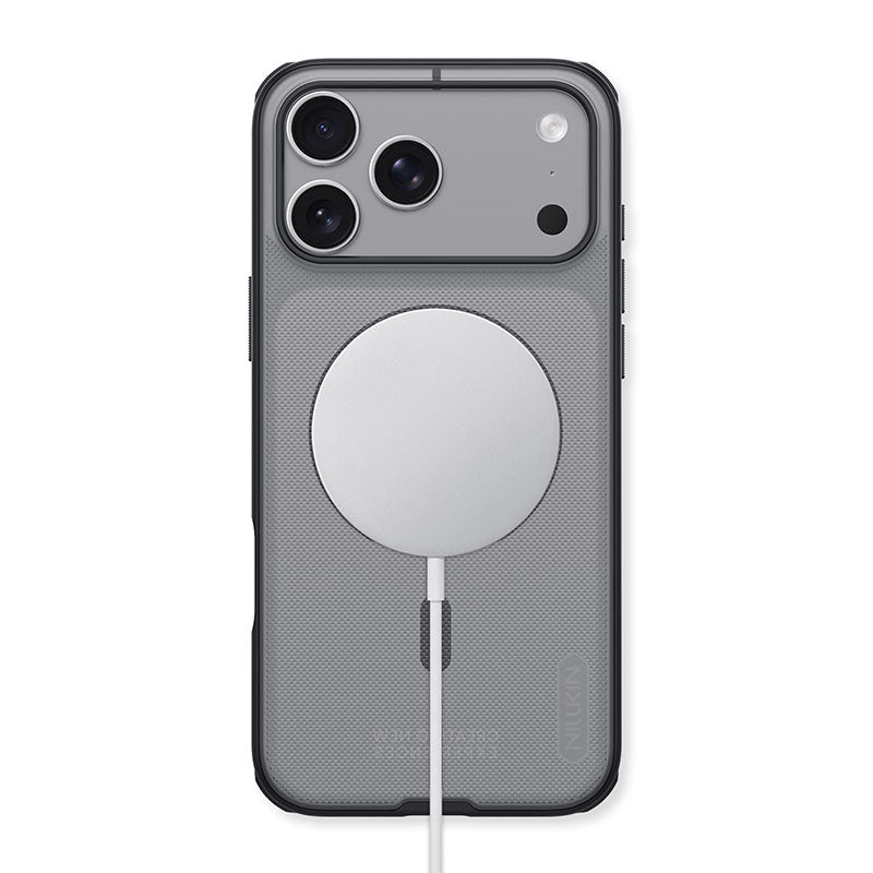 Nillkin MagSafe Compatible Super Frosted Shield Pro Case for iPhone 18 Pro Max, Matte Smoke Black