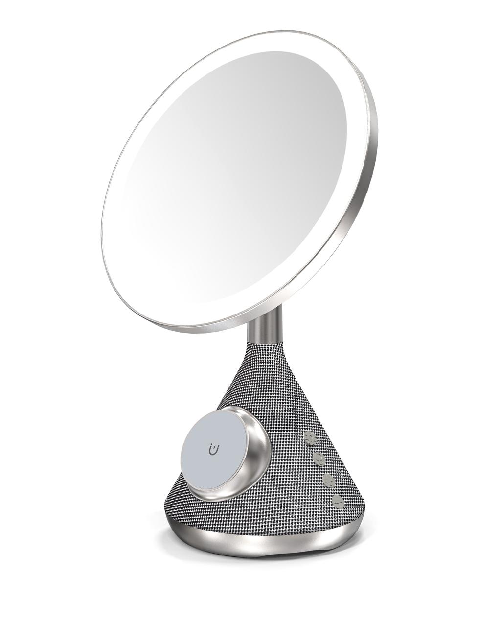 Glow Station LED Makeup Mirror with Wireless Charger and Bluetooth Speaker – image 5