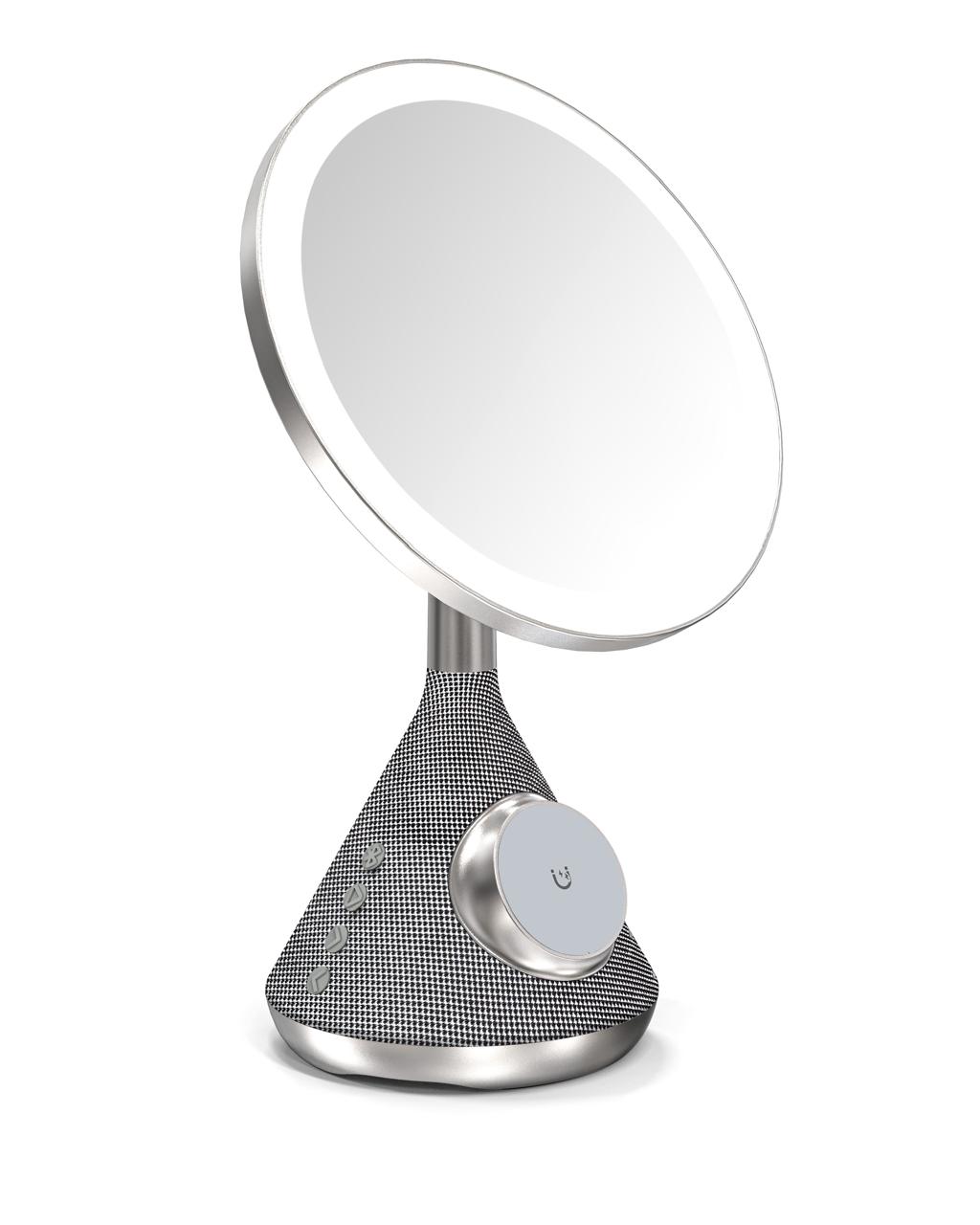 Glow Station LED Makeup Mirror with Wireless Charger and Bluetooth Speaker – image 7