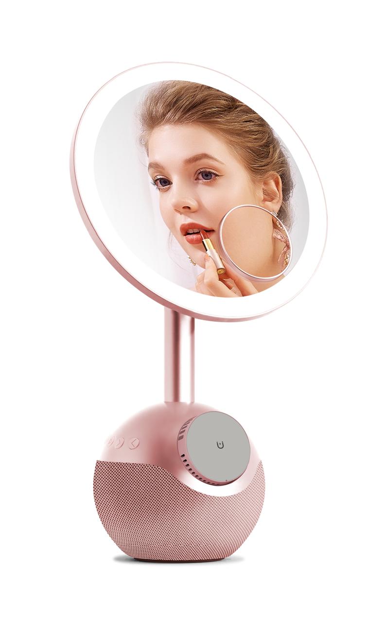 Glow Station LED Makeup Mirror with Wireless Charger and Bluetooth Speaker – image 9