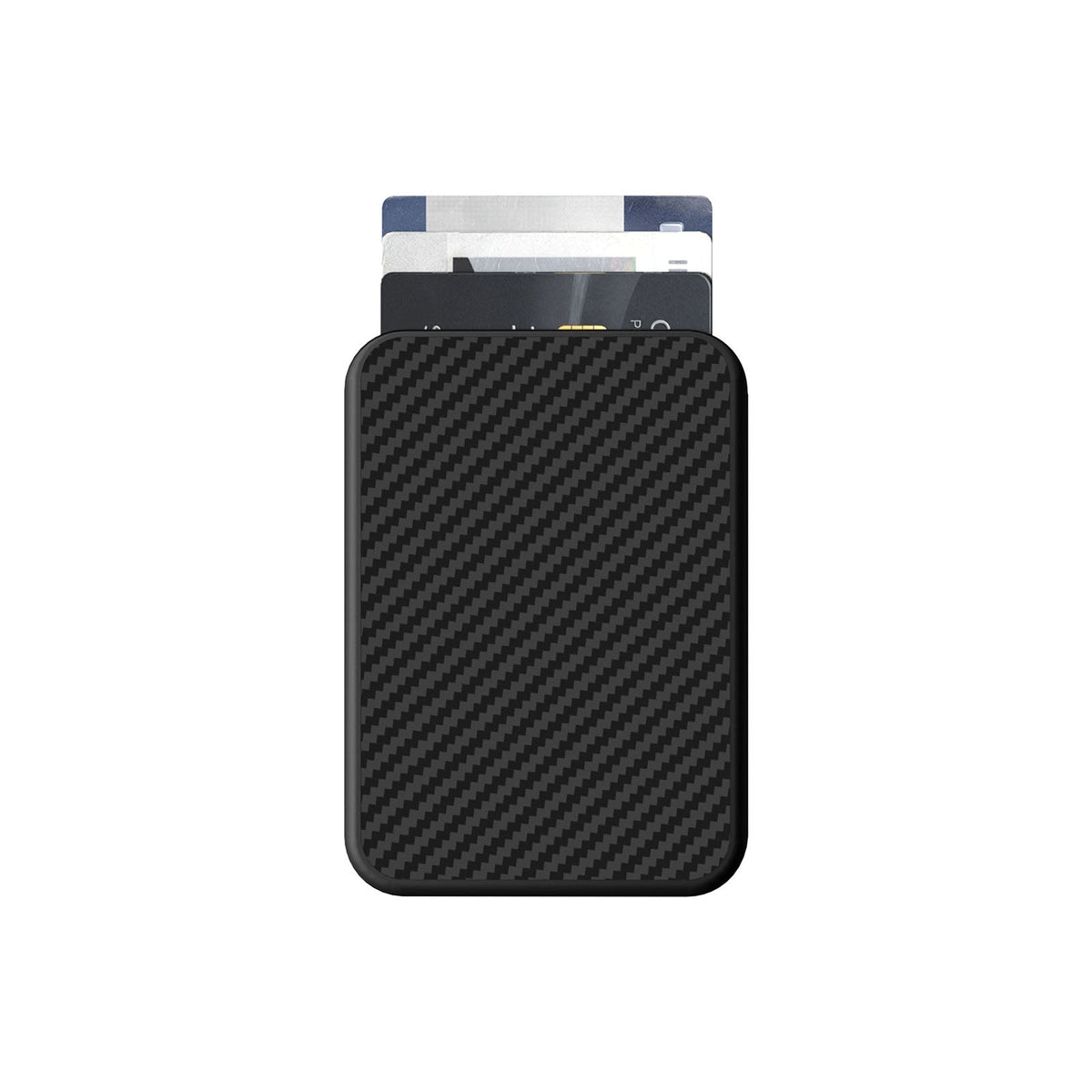 Nillkin FiberMate Kevlar Magnetic Wallet Stand, Black, angled view