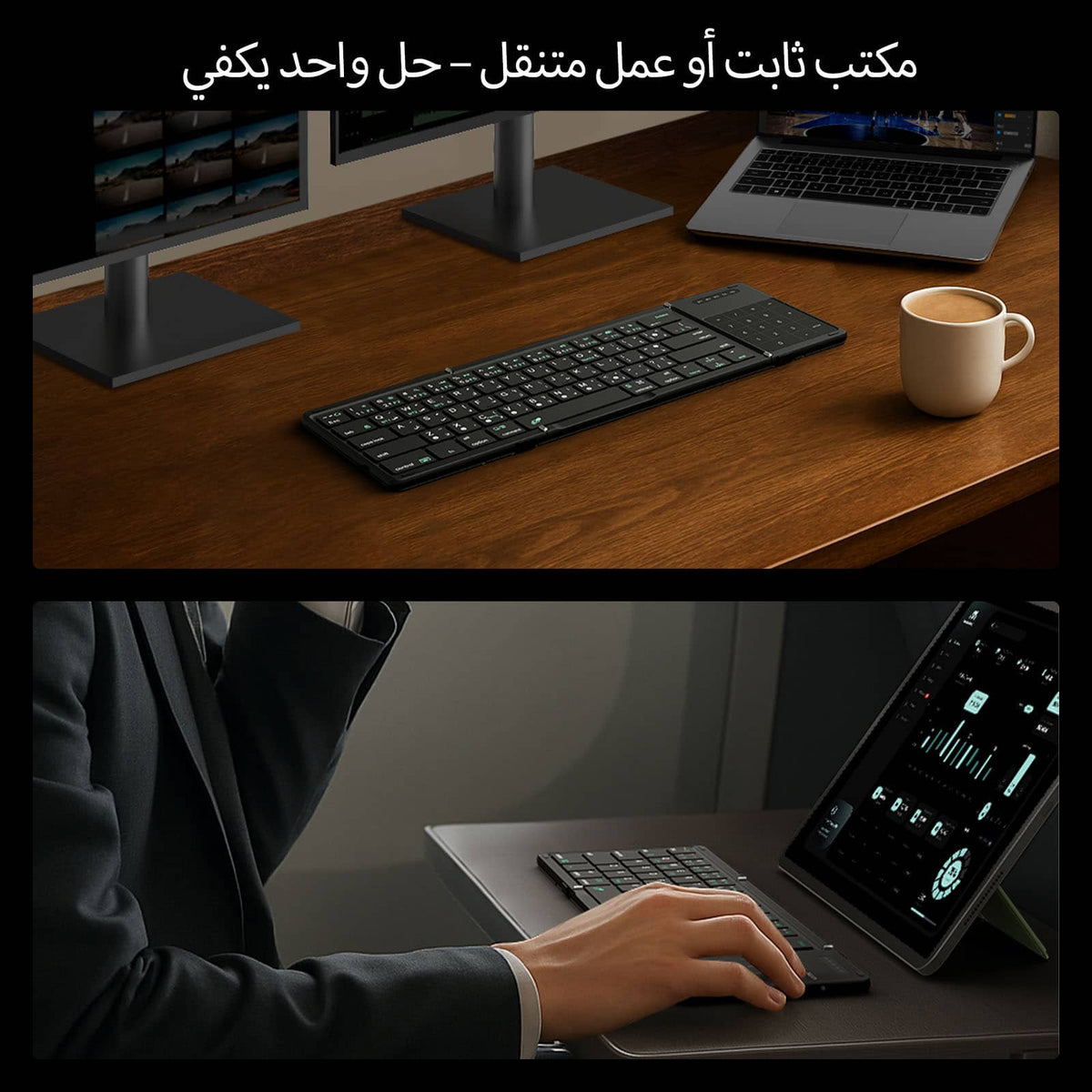 Nillkin Cube Pocket keyboard – Deep Forest Black (Arabic layout) – image 9 of 13
