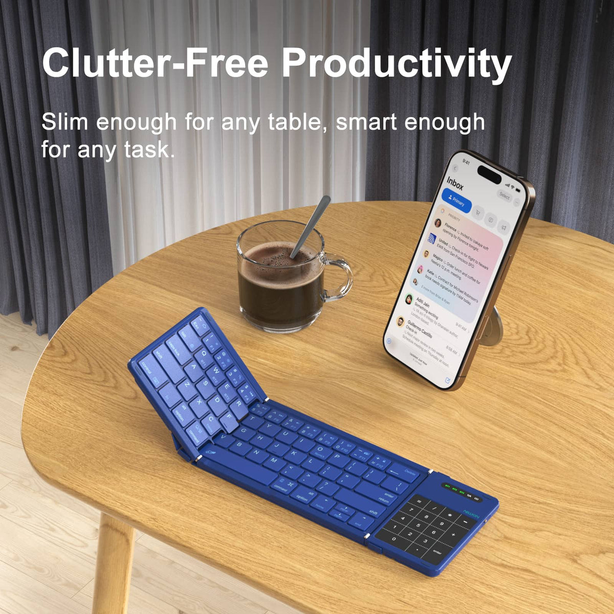 Nillkin Cube Pocket keyboard – Deep Sea Blue – image 4 of 9