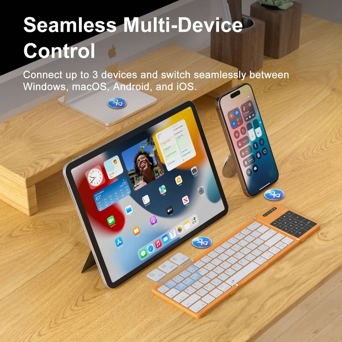 Nillkin Cube Pocket keyboard – Sunset Orange – image 3 of 9